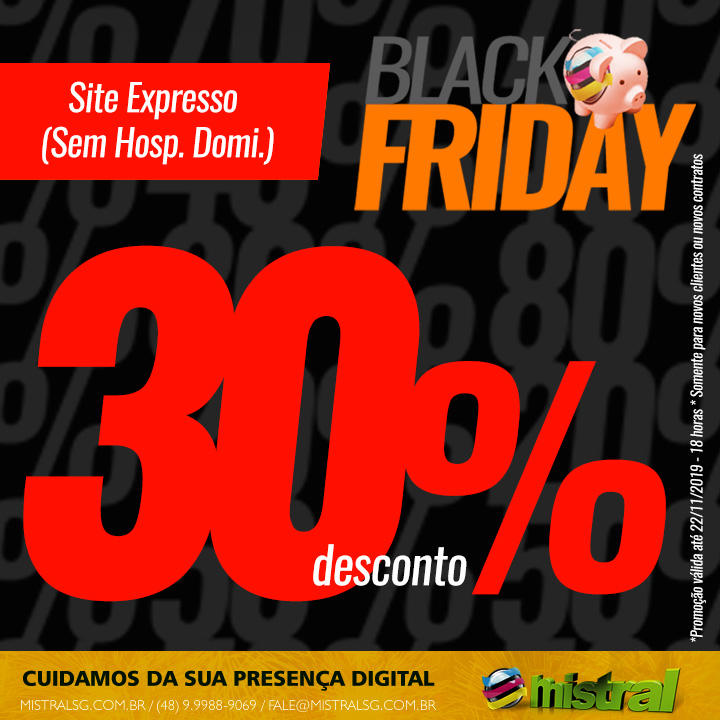 Site Expresso – Promoção Black Friday  - 30% DESCONTO - todo brasil