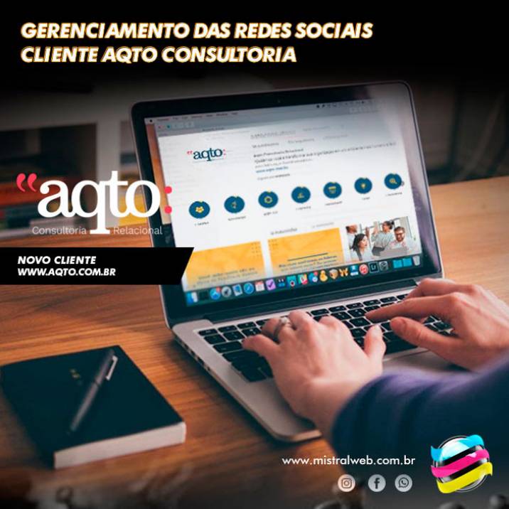 Gerenciamento das Redes Sociais Cliente AQTO Consultoria