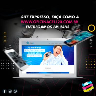 Site Expresso, faça como a oficinacell20.com.br, entregamos em 24h!