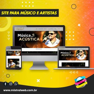 Site para Músico e Artistas