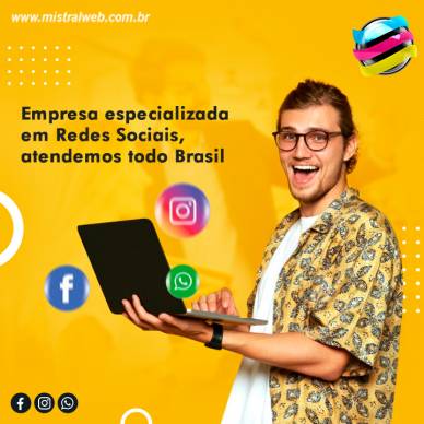 Empresa especializada em Redes Sociais, atendemos todo Brasil
