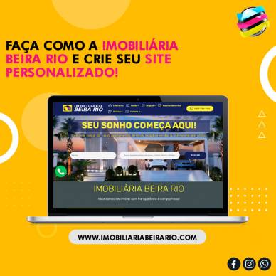 Faça como a Imobiliária Beira Rio e crie seu site personalizado!